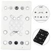 Sanding Pad Polishing Disc 12 Holes Aluminum Plate + PU Foam