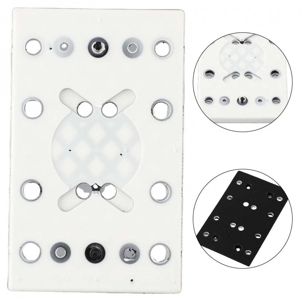 Sanding Pad Polishing Disc 12 Holes Aluminum Plate + PU Foam