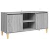 Vidaxl TV Cabinet, Wooden Legs, Grey Sonoma Oak, 103.5X35X50 Cm