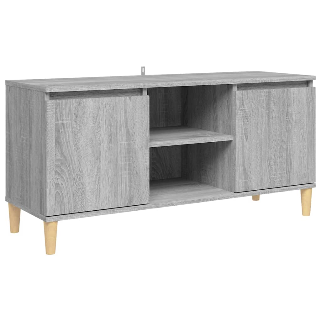 Vidaxl TV Cabinet, Wooden Legs, Grey Sonoma Oak, 103.5X35X50 Cm