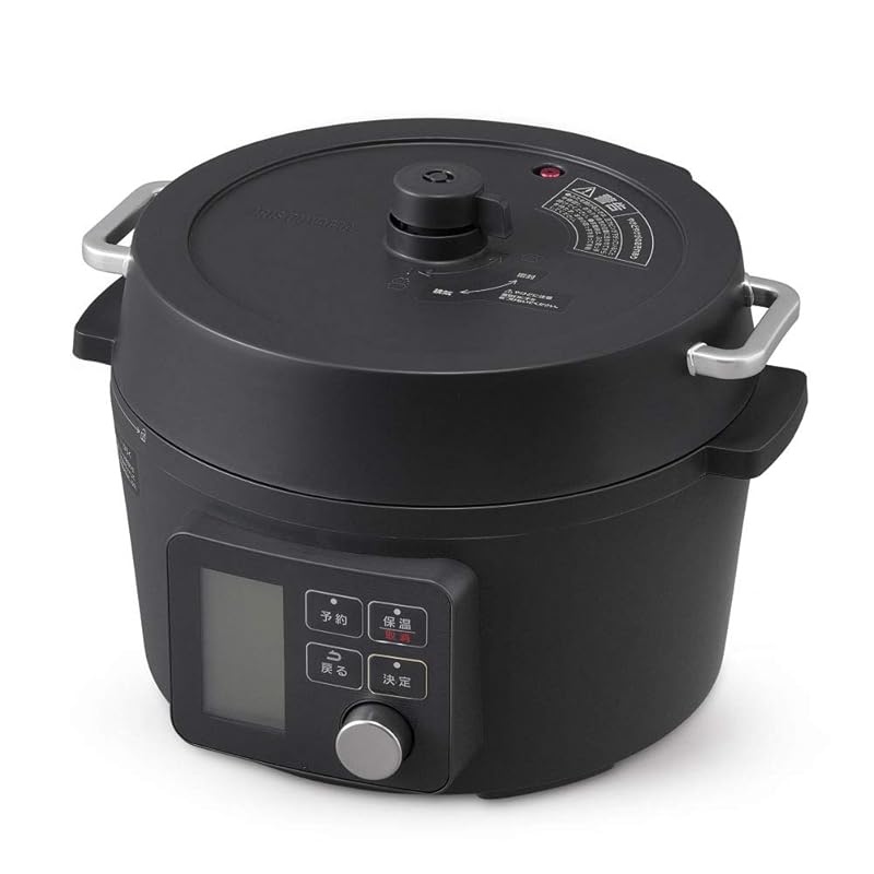 

iris ohyama electric pressure cooker 1 unit 7 roles Comes with 80 recipe books Time-saving, easy, and handy cooking pot 4.0L black KPC-MA4-B