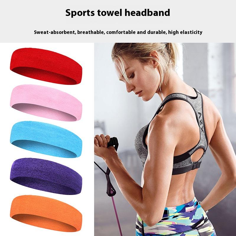 Fasce per Capelli Sportive Fasce Sudore Yoga Fasce Capelli Asciugamano Ricamate alla Moda Per Uomini e Donne Accessori Allenamento