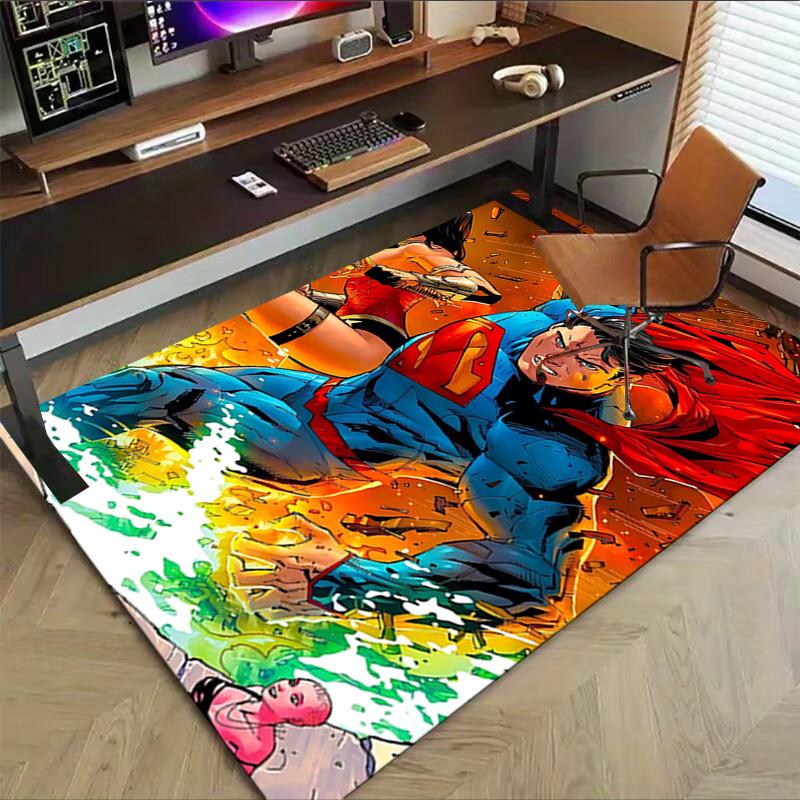 1pc The Heroic Superman Carpet, for Home & Office Decor, Desk Chair Carpet, Festive GiftL1457