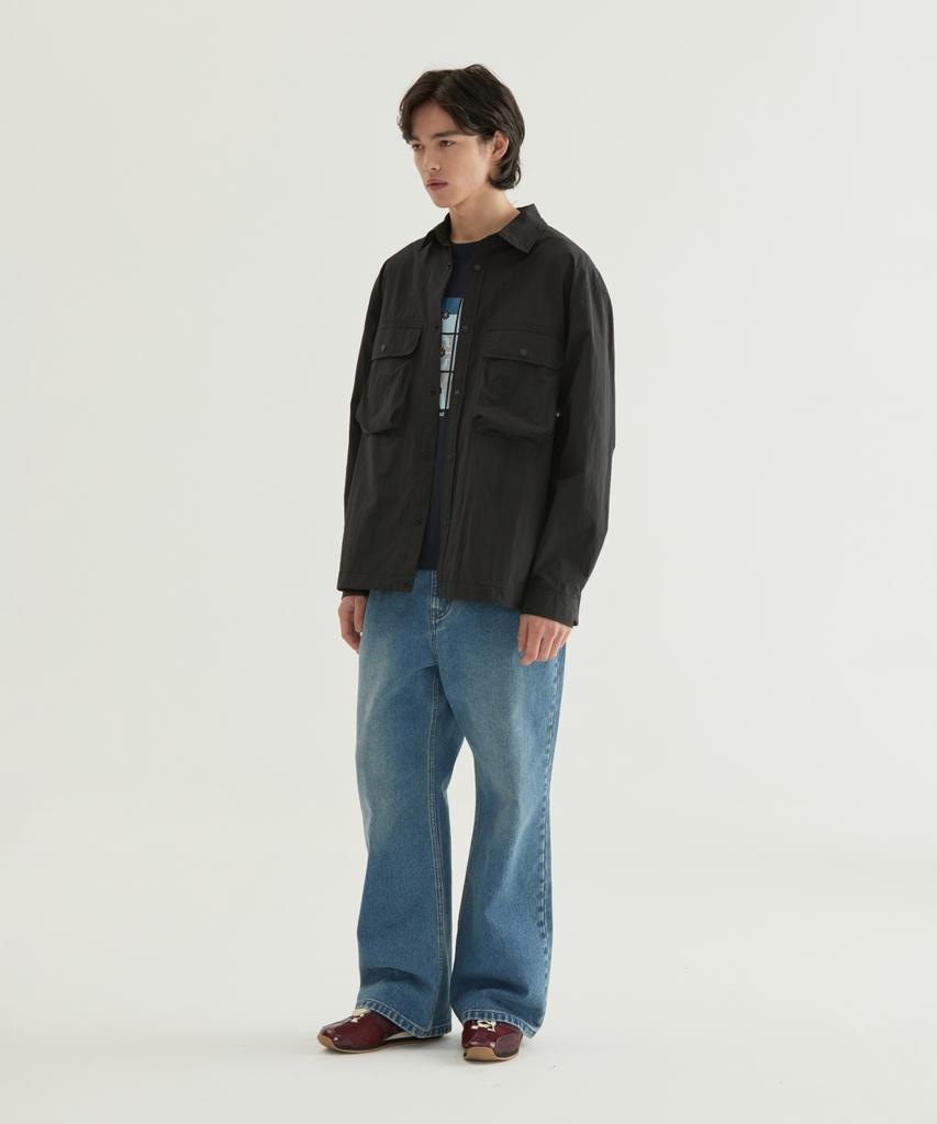COVERNAT Work Nylon Shirt Black