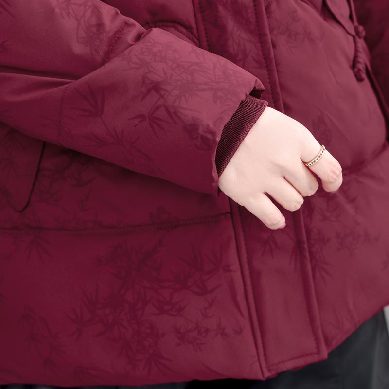 Plus Size XL-5XL Middle Age Women's Winter Jackets Hooded Elegant Loose Thick Warm Parkas Female Coats