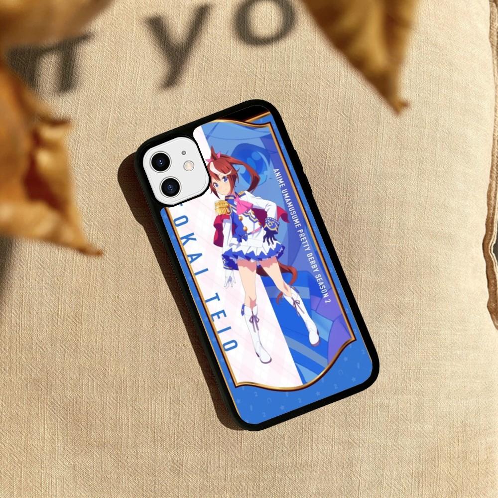 Anime Uma Musume Pretty Derby Tokai Teio Phone Case Silicone PC+TPU For For IPhone 11 12 13 14 15 16 Plus Pro Max Cover
