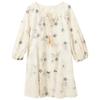 SanCai 2026 Spring French Style Embroidered A-Line Dress