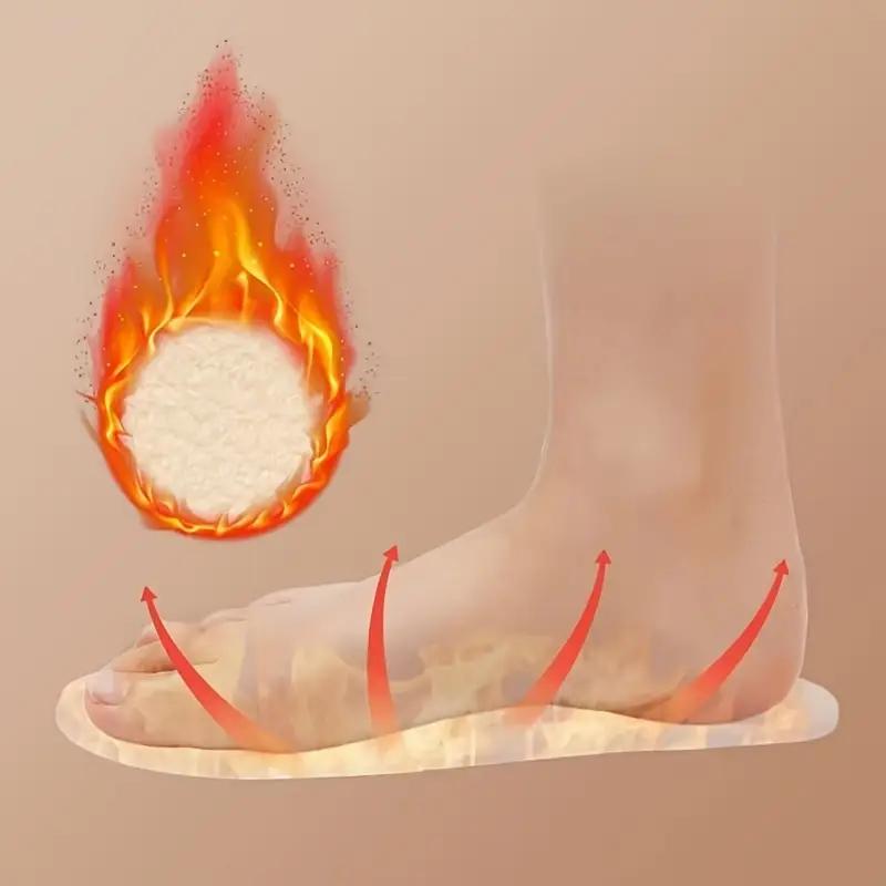 6pcs Thick Fleece Winter Insoles – Warm, Sweat-Absorbing, and Insulated for Snow Boots, Men and Women