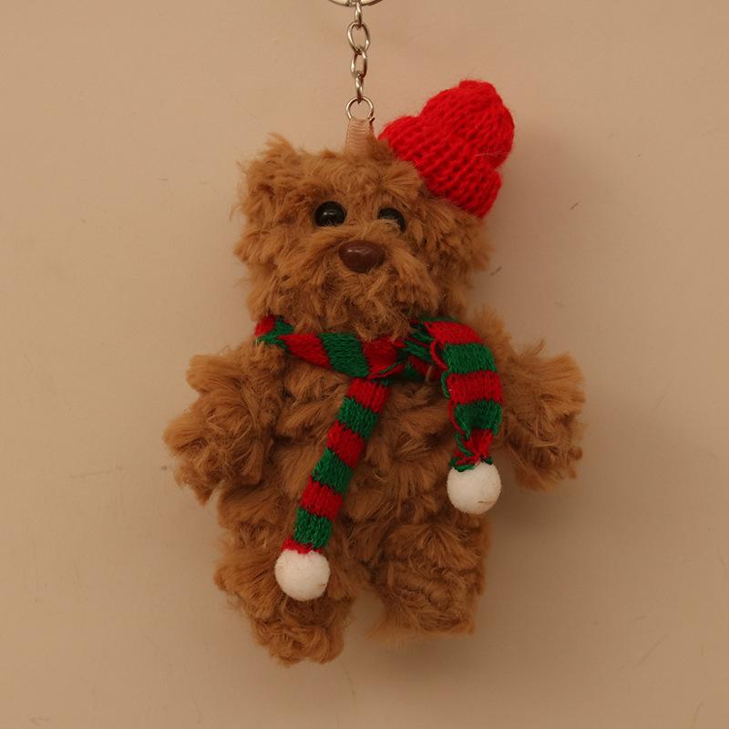 

Милый милый Барселона Медведь Подвеска Плюшевая игрушка Кукла Рождественский медведь Сумка Подвесной брелок 4 inch
