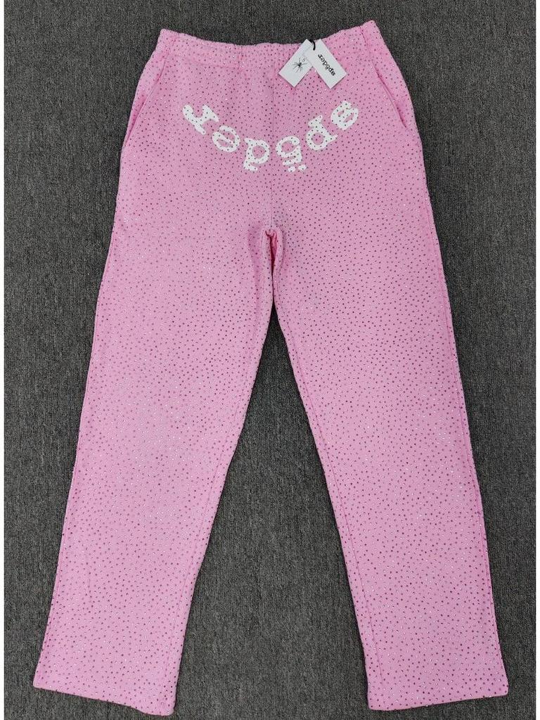 Spider Original Rhinestone Hoodie and Fleece-lined Sweatpants Set