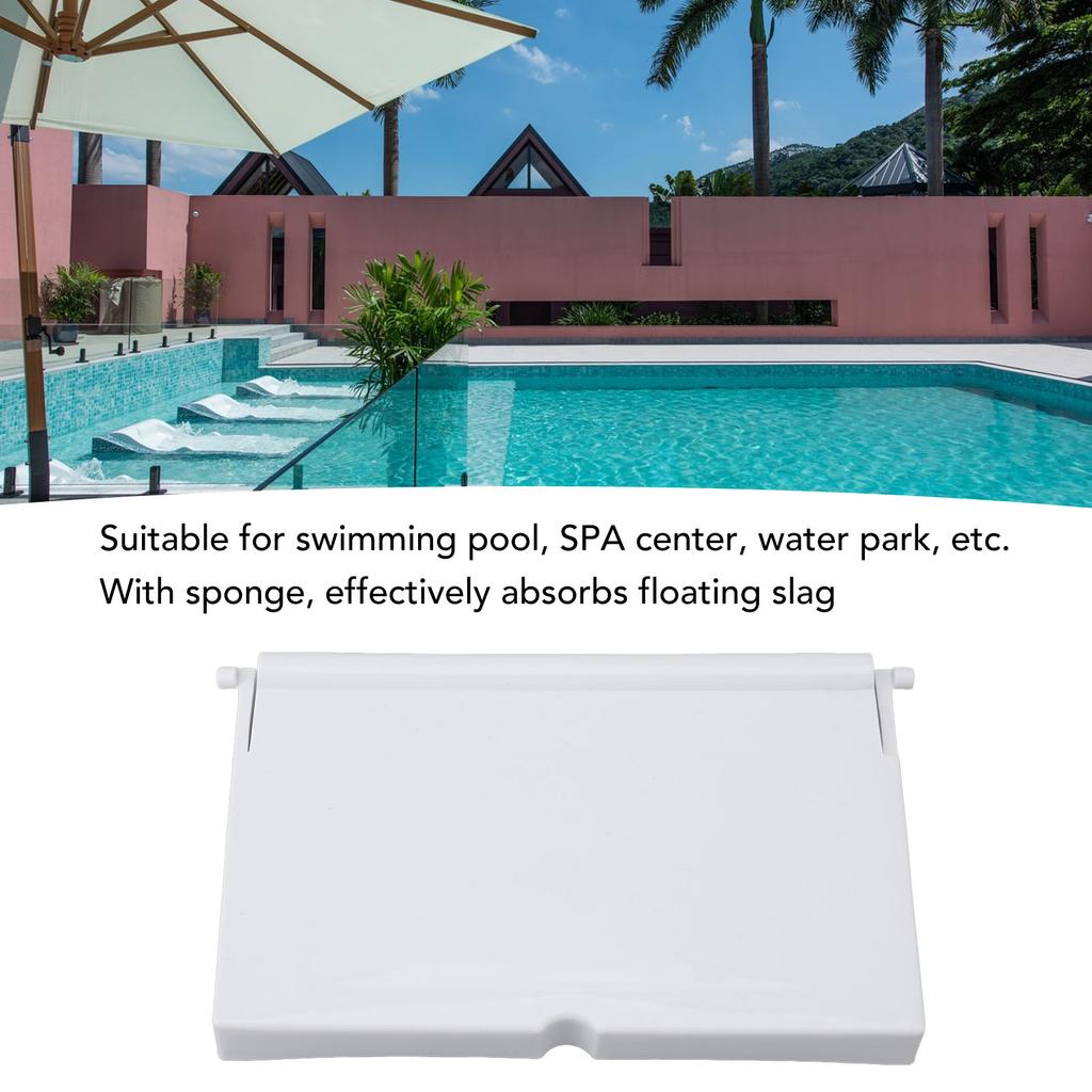 Pool Skimmer Weirklappe mit Schwamm Kunststoff Klein Skimmer Klappe Universelle Blende für Schwimmbad SPA Zentrum