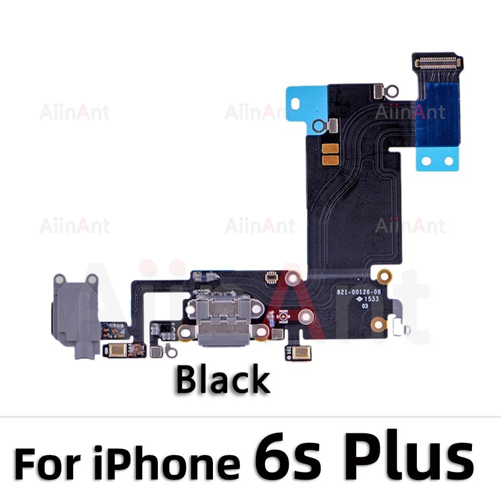 AiinAnt Dock USB Mic Board Charger Connector Fast Charging Port Flex Cable For iPhone 5s 6 6s Plus SE 2 3 2020 2026 Phone Parts
