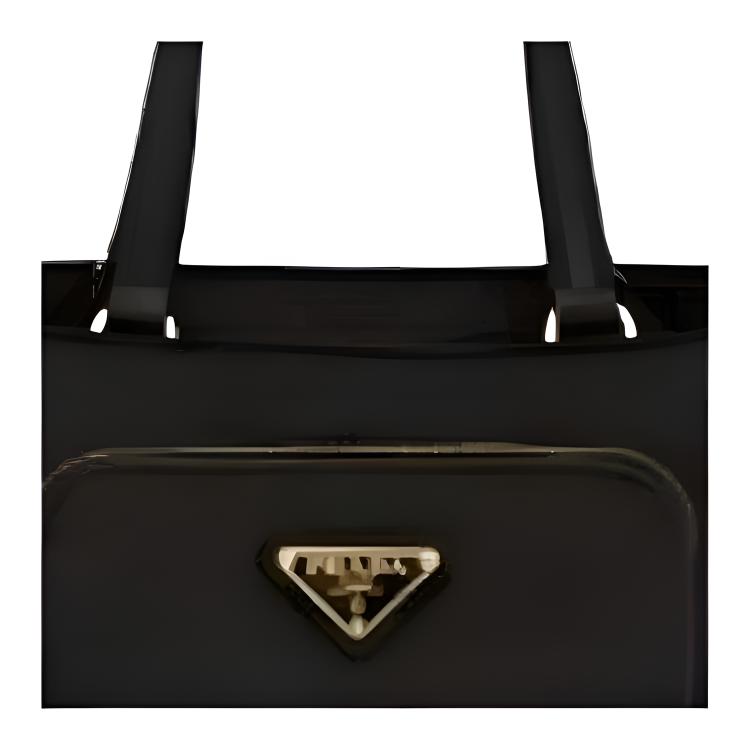 Prada Classic Triangle Logo Tote Bag Women Tote Bags Black 1BG308_ZMY_F0002_V_NOM