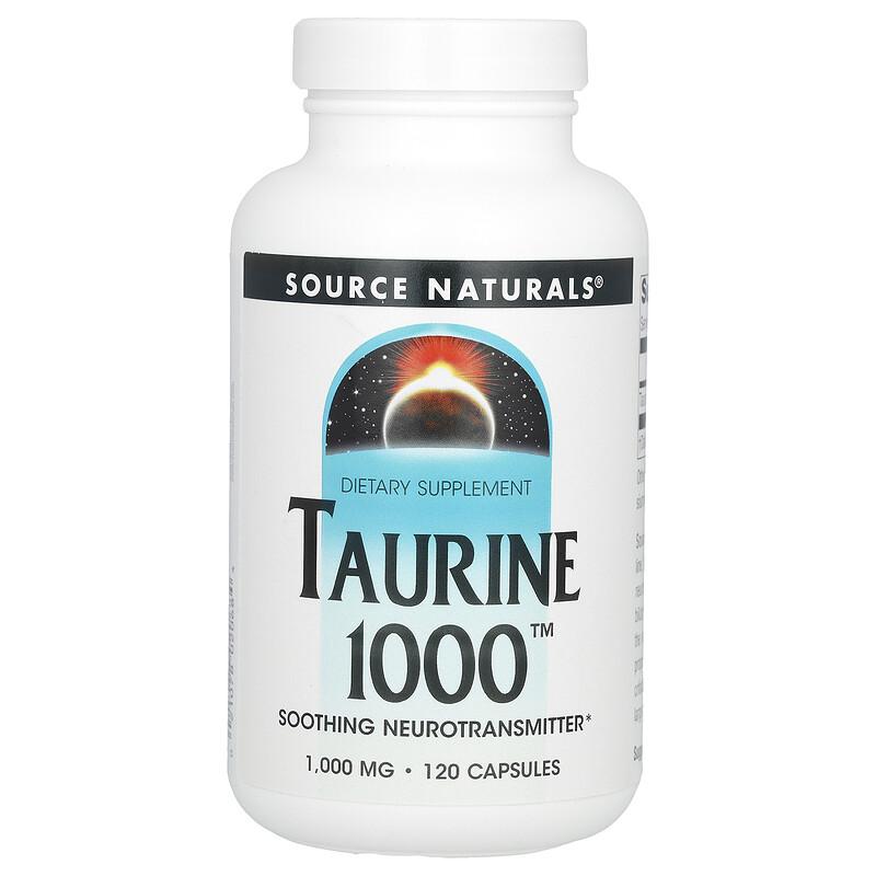 Taurine 1000, 1,000 Mg, 120 Capsules