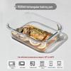 High-Temperature Resistant Rectangular Borosilicate Glass Baking Dish