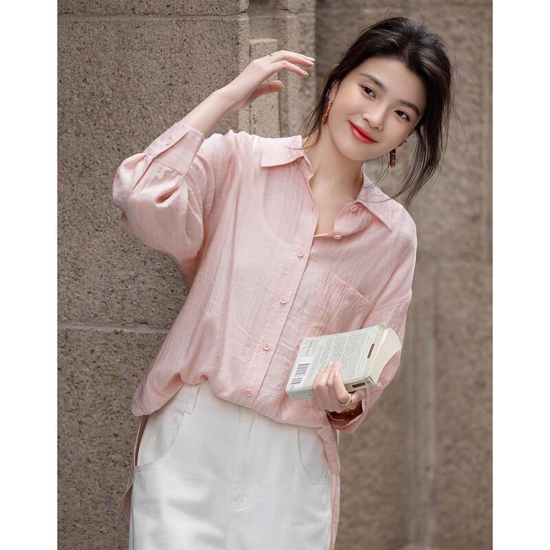 Demana Women's Irregular Stripe Loose Blouse