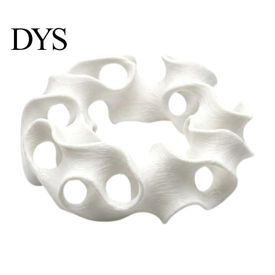 Stable Bottom Decoration for Aquarium 3D Printed Hideout Cave, Wavy Hollow Ring Fish Shrimp Shelter, Landscape Accessories Breeding Hiding Hole Decor,