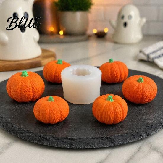 Nonstick Molds for Puddings 3D Halloween Pumpkin Silicone Mold Fondant Cake Chocolate Candy Jelly Making Bakery Tools Pastry Reusable Non Stick