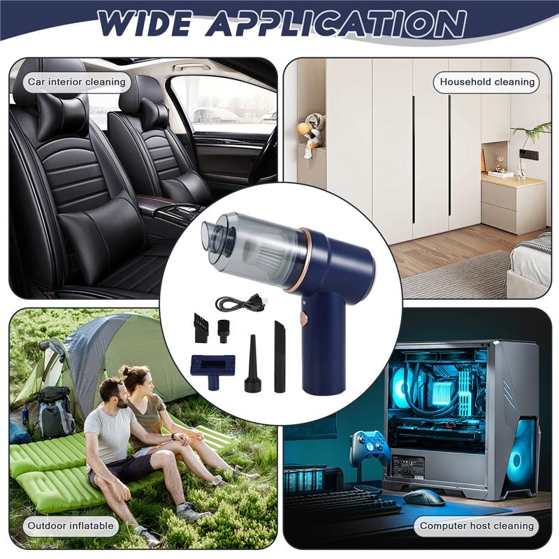 A96I-Handheld Vacuum Cleaner For Car And Home Wireless Portable Dry Wet Mini Vacuum Cleaner Dust Sand Cleaning Machine