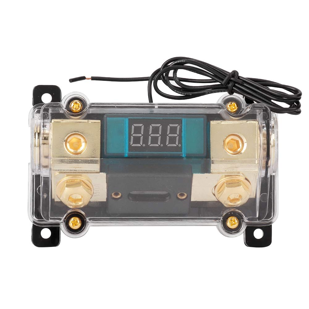Audio Power Fuse Holder Stereo Distribution Block Box Digital Display) 150A) Distribution Block, Car Stereo Fuse Block Fuse Car (150A)
