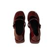 Vintage Mary Shoes 2026 Spring/Spring New Edition Wine Red with Square Head Thick Heel French Single Shoes