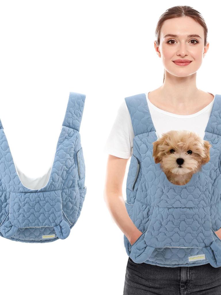 Haustiertragetasche Extra Große Kapazität Brustrucksack Hund und Katze Outdoor-Tasche Wasserdicht und Windabweisend Tragbare Haustiertasche