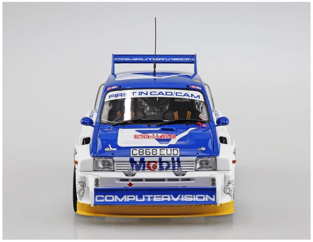 Aoshima Bunka Kyozai Skynet Belkits Serie 15 MG Metro 6R4 Monte-Carlo-Rallye 1986 Plastikmodell 1/24 Nr.