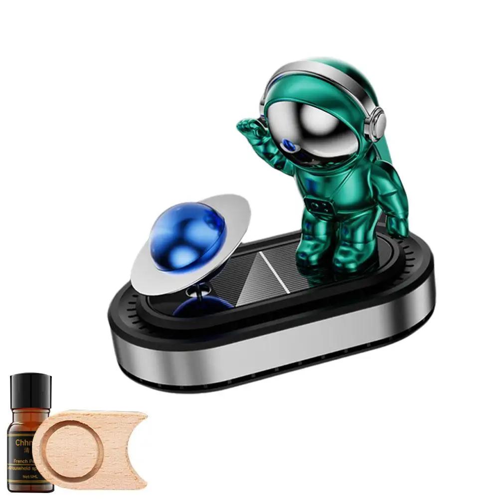 Astronaut Solar Car Air Freshener Rotatable Car Essential Aromatherapy Interior Diffuser Accessories Oil Car Y6G9