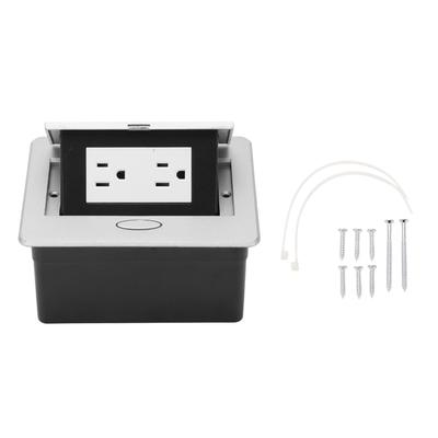 Tischsteckdose Verdeckte Steckdosenleiste Tischanschlussbox 2 Steckdosen
