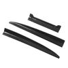 3Pcs Car Rear Spoiler Tail Universal Air Friction Reducing Lip Air Flow Adjustment High Efficiency Wing Spoiler Glossy
