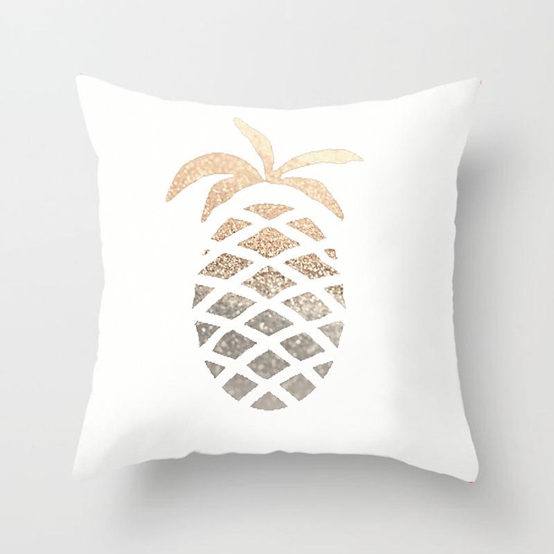 Painted Tree Digital Printed Peach Skin Square Pillow Cushion Cover Home Furnishings