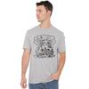 Sesame Street Unisex Adult Simple Street Group Shot Heather T-Shirt