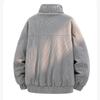 Men's Autumn Winter Corduroy Stand Collar Cotton Jacket Plush Lined Thick Warm Casual Cooton Coat Male Clothing