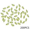 10-100Pcs Green Acrylic Leaf Charms Leaves Beads Pendants For Diy Necklace Bracelet Earrings Jewelry Making Handmade Crafts