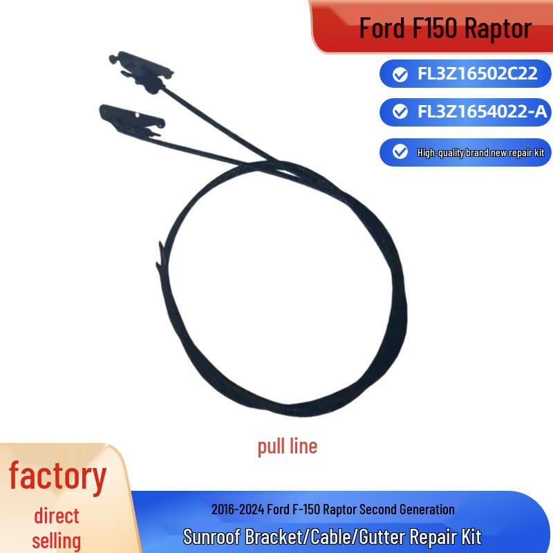 

Ford Raptor F150 Sunroof Bracket Cable FL3Z16502C22 & Gutter FL3Z1654022