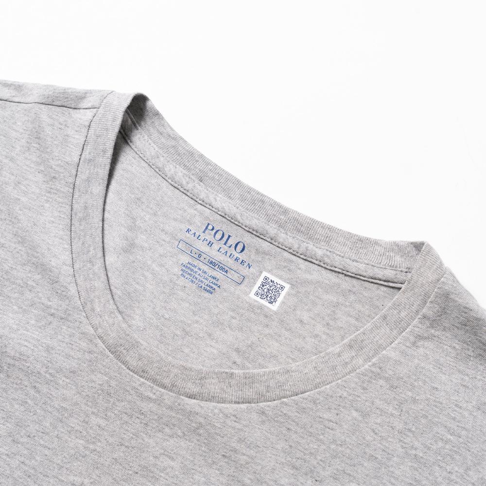 Polo Ralph Lauren Ss22 Logo Print Crew Neck Pullover Straight Fit Short Sleeve T-Shirt Men Tops Gray 714844756-003