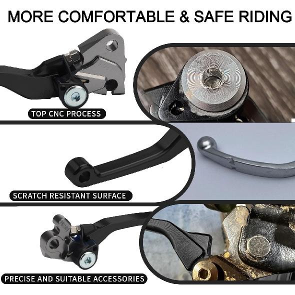 Motorcycle Brake Clutch Lever Pivot Levers Set Adjustable CNC for YZ85 2015-2023 YZ65 2018-2023 YZ 65 85 Dirt Pit Bike Black