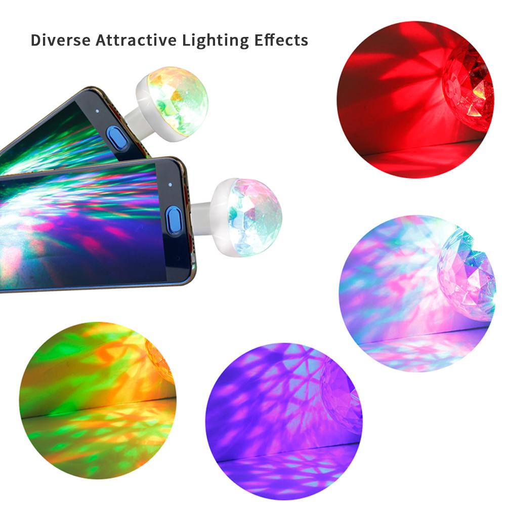 Disko Bar Partisi için Faydalı 4W 3 LED USB RGB Renkli Neon Işık Sahne Lambası