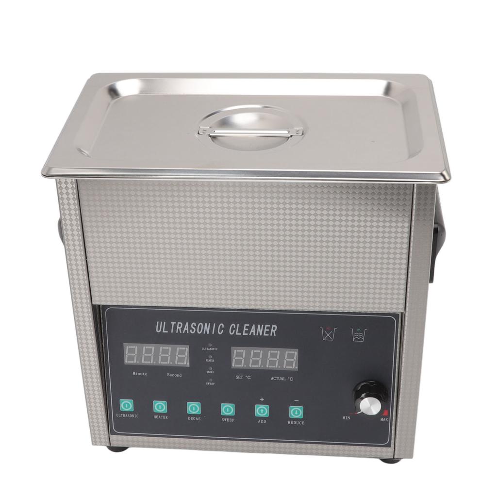 Ultrasonic Cleaning Machine 3L Adjustable Power Heatable Stainless Steel Ultrasonic Cleaning Machine for Jewelry