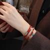 Natural Nanhong Agate Braceletfashion Women Daily Jewelry Gift