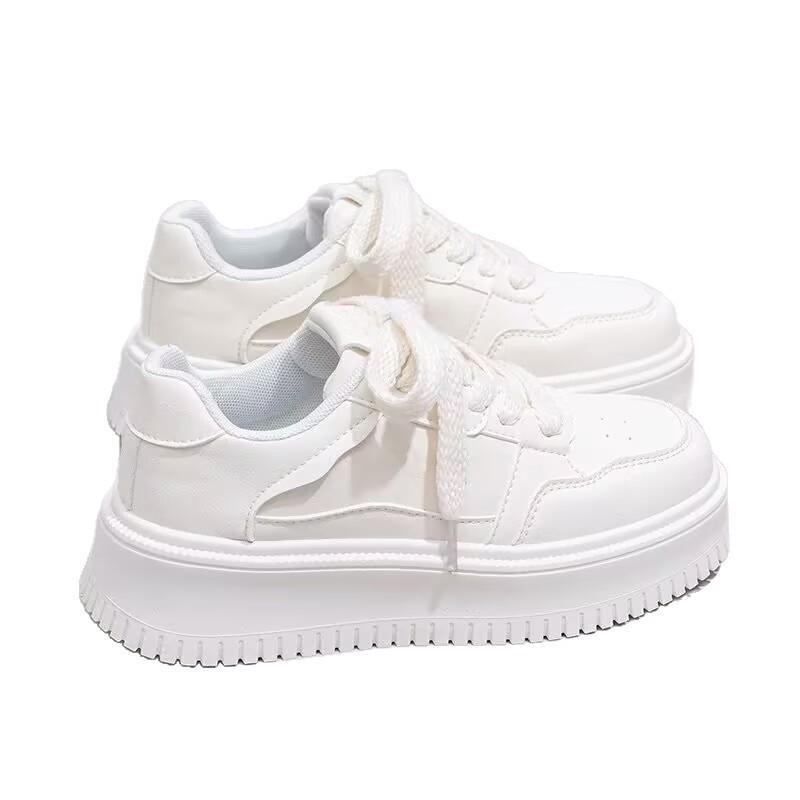 Scarpe semplici da tavola muffin con suola spessa autunnali per aumentare l'altezza nuove scarpe sportive e per il tempo libero