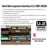NFHK Oculink Female to NVME PCIe SSD Adapter for Motherboards SFF-8611 U.2 U.3 SFF-8639 PCI-Express