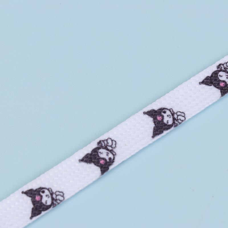 2Pcs Sanrio Shoelaces Cartoon Cinnamon Kuromi Hello Kitty Flat Shoe Laces Accessories Shoelace 120Cm Girls Gifts