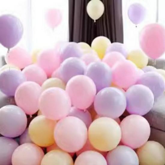 Macaron Colorful Mix Dopamine Thickened Balloons for Children's First Birthday Decoration