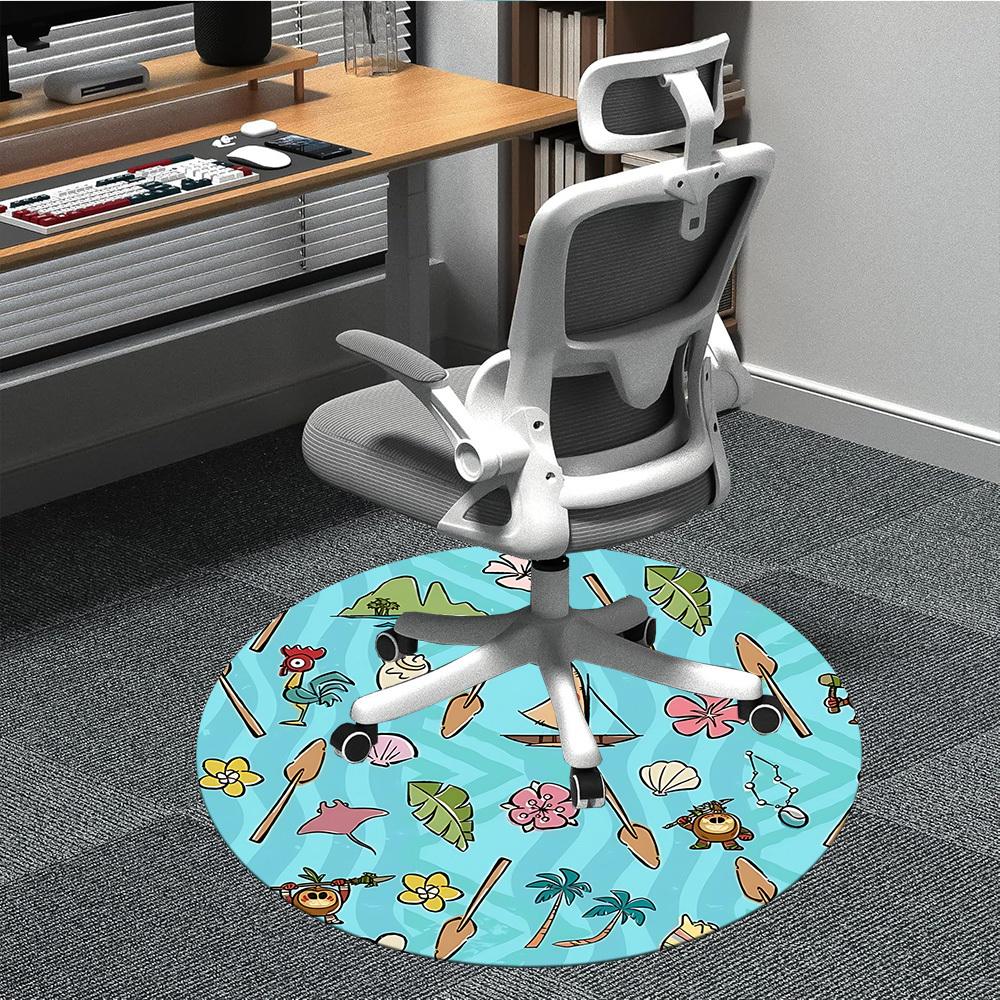 

1pc Tropical Island Chair Carpet for Office, Non-slip, Soft and Durable Office Rug for Interior Decoration, Perfect for Office yy260313016 80cm by 80cm