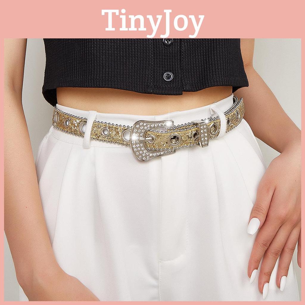Fashion Pearl Embellished Pu Leather Belt For Women With Silver Alloy Buckle For Casual And Chic Looks