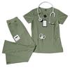 Medical Men Women Nursing Clothes Lab Beauty Costume Nurse Set Doctor Dentist Workwear Pants
