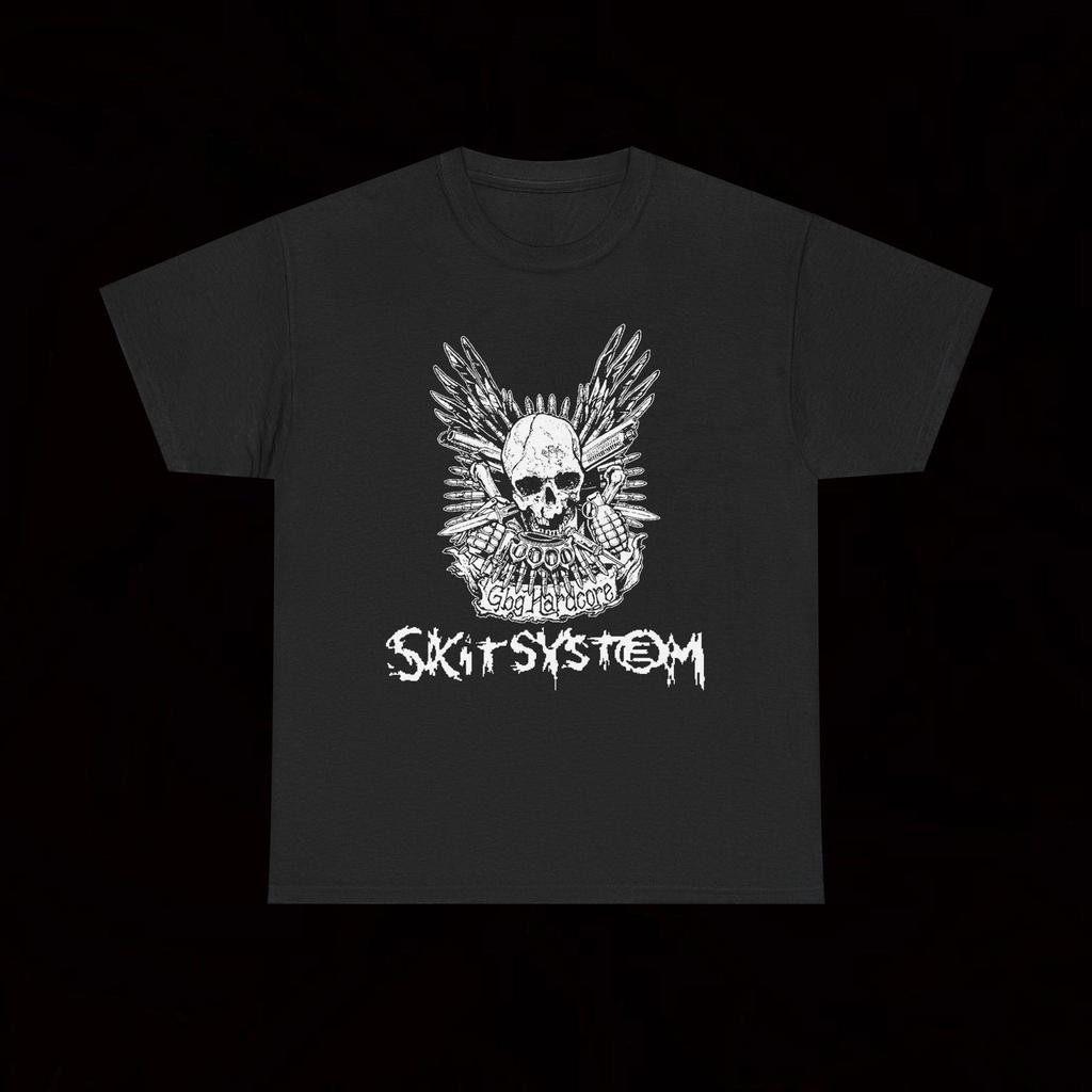 Skitsystem Gbg Hardcore T Shirt Crust Punk Vintage Martyrdod Detestation Warcollapse Wolfbrigade Tragedy Dishammer From Ashes Rise Physique