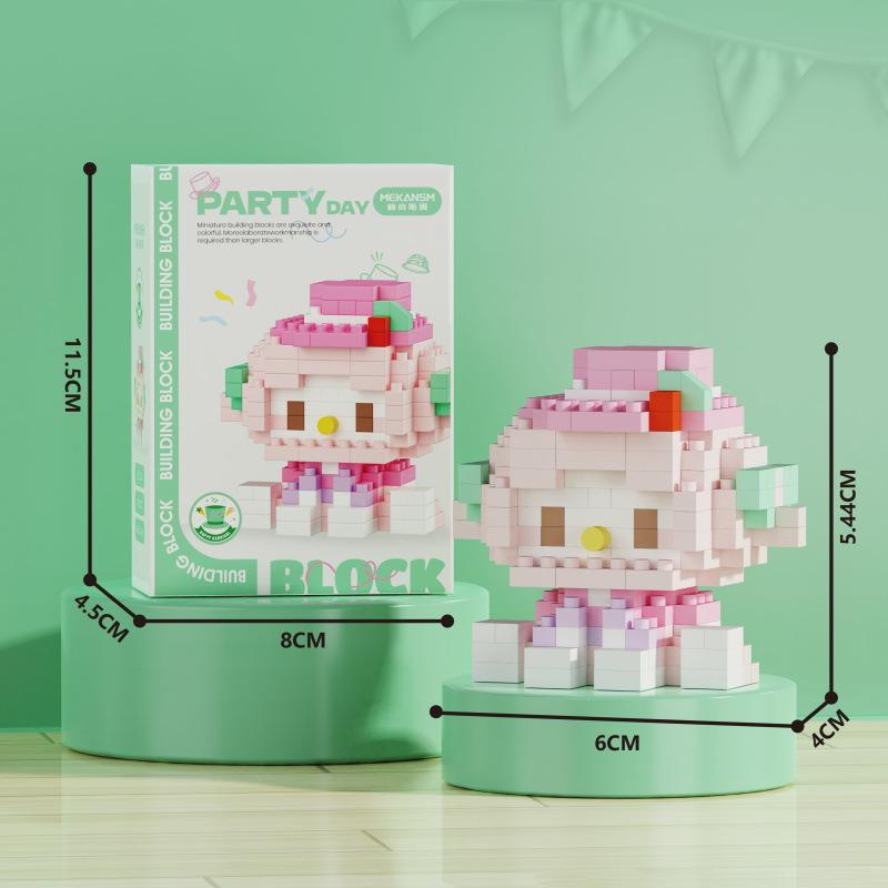 New Creative Micro-particle Toy Building Blocks K226-K248 Hat Party Animation Cartoon Series Educational Leisure Toys