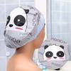 Waterproof Shower Cap Unisex Adjustable Elastic Band Bath Cap for Hair Treatment and Kitchen Use Durable PVC Material with Cartoon Pattern
